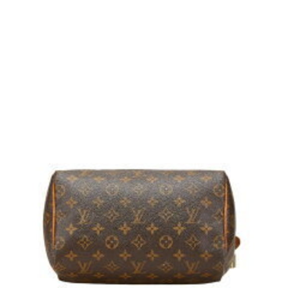 Louis Vuitton Speedy Bag Brown Monogram Boston Leather - Picture 3 of 4